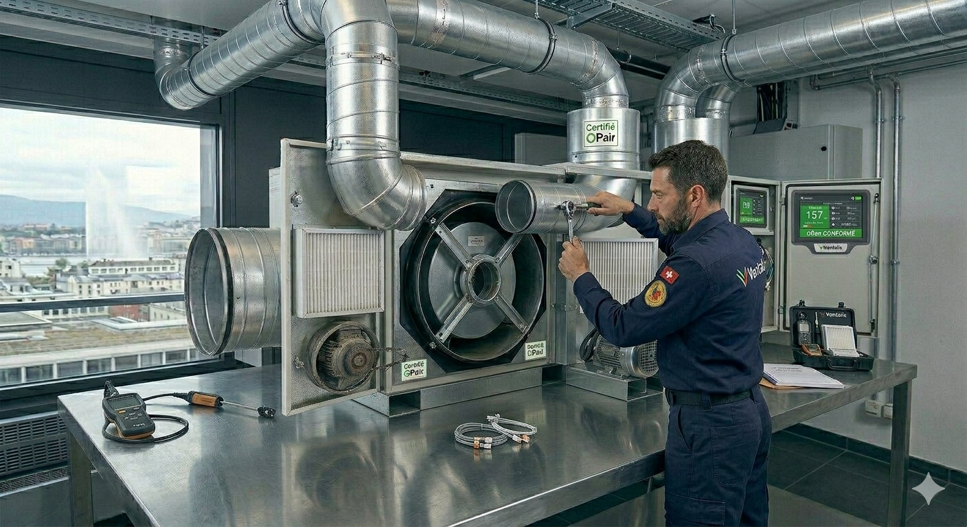 Installation VMC professionnelle Genève
